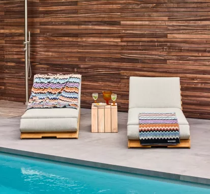 Bain de Soleil avec Coussin - Lido SUNS : Élégance et Confort pour Votre Extérieur