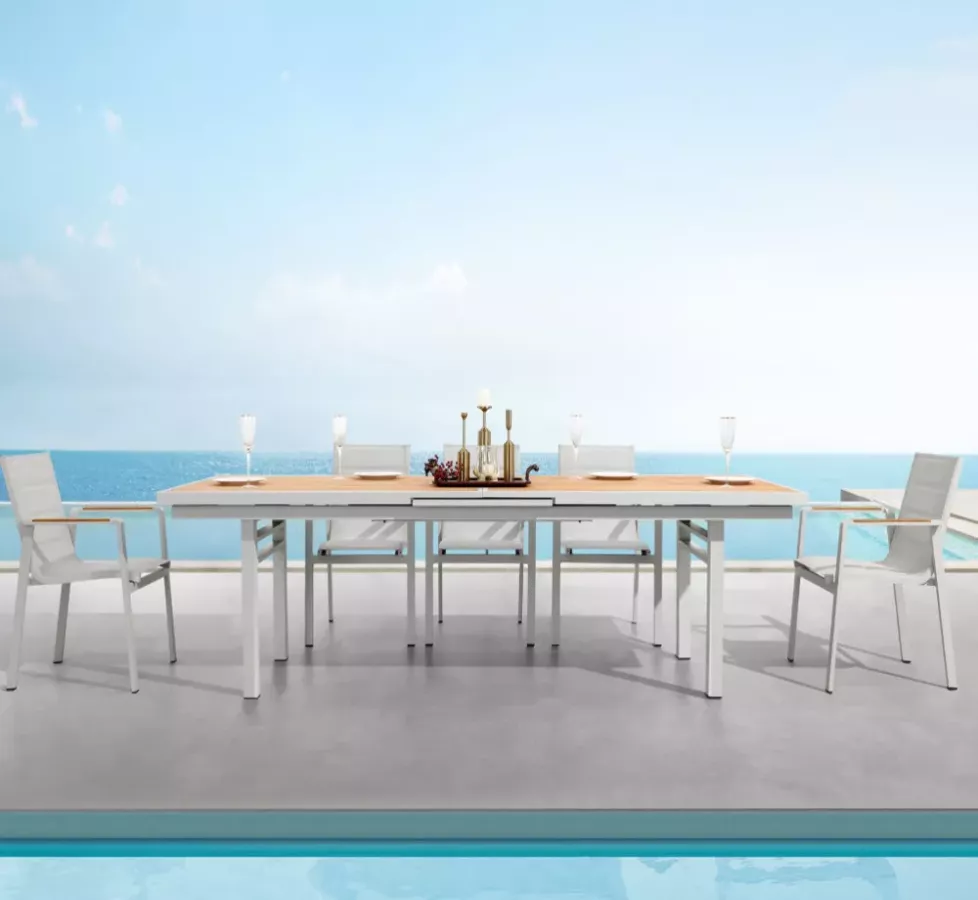 ENSEMBLE TABLE EXTENSIBLE & 8 CHAISES - NOFI 2.0 ENSEMBLE TABLE EXTENSIBLE & 8 CHAISES - NOFI 2.0
