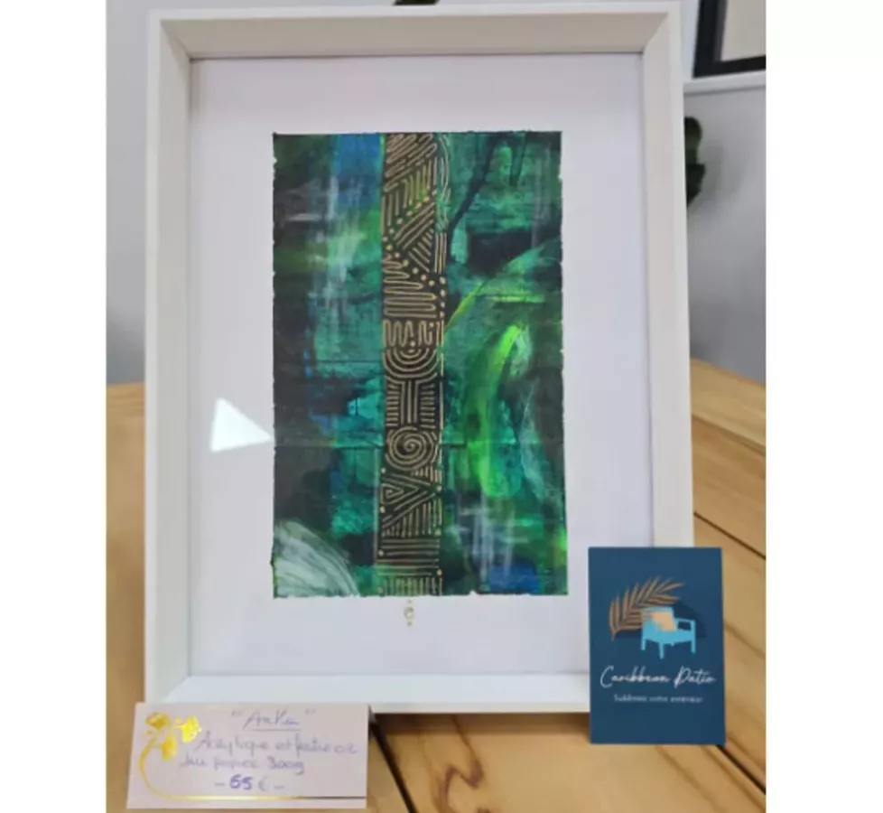 TABLEAU ENCADRE ANKA - ARTISTE LOCALE ELSA ZINGILE TABLEAU ENCADRE ANKA - ARTISTE LOCALE ELSA ZINGILE