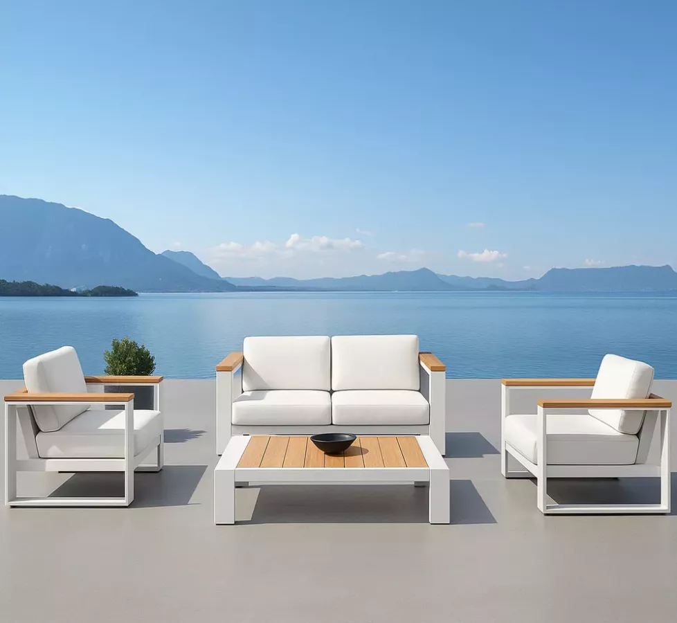 SALON DE JARDIN CAMBUSA 4 PLACES DESIGN ITALIEN - CLAUDIO BELLINI SALON DE JARDIN CAMBUSA 4 PLACES DESIGN ITALIEN - CLAUDIO BELLINI
