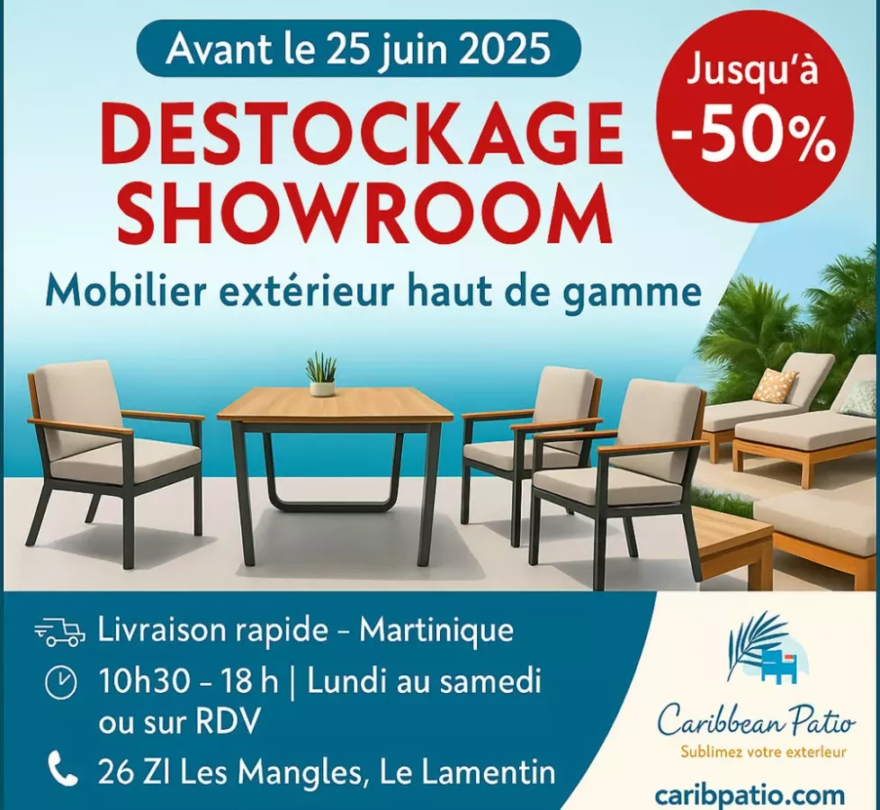 DESTOCKAGE SHOWROOM MARTINIQUE DESTOCKAGE SHOWROOM MARTINIQUE