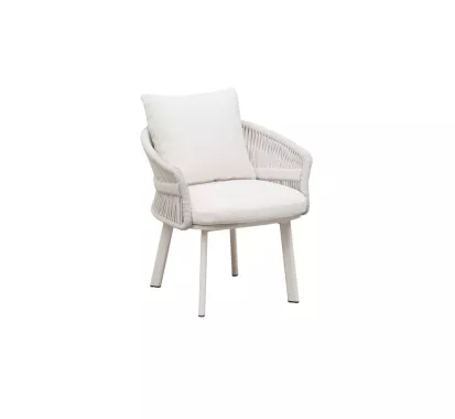 FAUTEUIL CHAISE ALU/CORDE DESIGNER ITALIEN - AIO CLAUDIO BELLINI