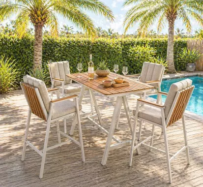 mange débout terrasse